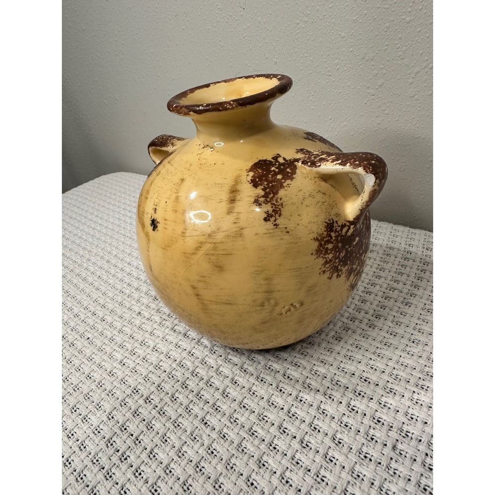 Made in Italy Ceramic Vase Home Decor Vintage Rustic Distress Tuscan Farmhouse - Picture 10 of 13